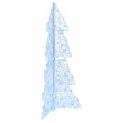 vidaXL Julgran med 100 LED-lampor Kall Vit 120 cm Akryl