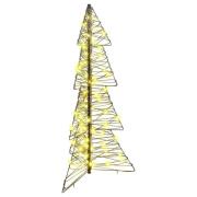 vidaXL Julgran med 100 LED-lampor Varmvit 120 cm Rotting