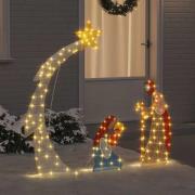 vidaXL Krubba Varmvit 149 x32 x 127,5 cm Polyester