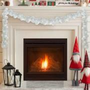 vidaXL Julkulagirland Vit 186 cm Polystyren