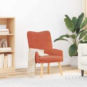 vidaXL Avkopplande stol Röd orange 63 x 67 x 94 cm tyg