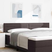 vidaXL Huvudgavel Mörkbrun 200 cm tyg