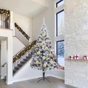 vidaXL Julprydnad Set 4 pcs Guld Plast