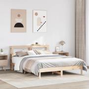 vidaXL Sängram utan madrass 140x200 cm massiv furu