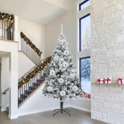 vidaXL Julprydnad Set 3 pcs Silver Plast