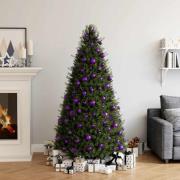 vidaXL Julgranskulor 100 delar lila