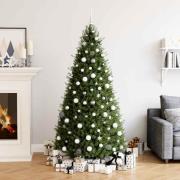 vidaXL Julgranskulor 111 delar vit och grå polystyren