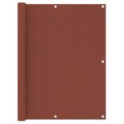 vidaXL Balkongskärm terrakotta 120x500 cm oxfordtyg