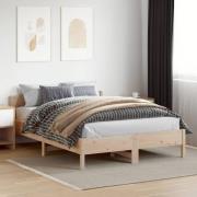 vidaXL Sängram utan madrass 160x200 cm massiv furu