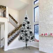 vidaXL Julprydnad Set 3 pcs Svart