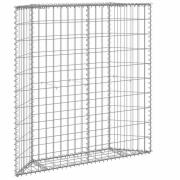 vidaXL Gabion trapets upphöjd galvaniserat stål 100x20x100 cm