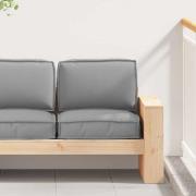 vidaXL Pallkuddset 2 pcs Grå 60 x 60 x 12 cm Oxford tyg