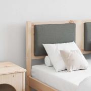 vidaXL Huvudgavel Övrigt Brun 135 cm Massiv furu