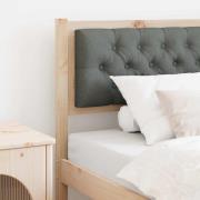 vidaXL Huvudgavel Övrigt brun och mörkgrå 90 cm Massiv furu