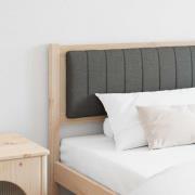 vidaXL Klädd sänggavel med huvudgavel Brun 200 cm Massiv furu