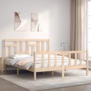 vidaXL Sängram utan madrass 160x200 cm massiv furu
