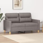 vidaXL 2-sitssoffa taupe 120 cm tyg