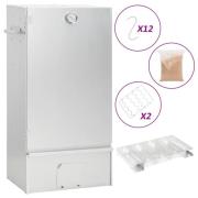 vidaXL Rökskåp med kallröksgenerator galvaniserat stål