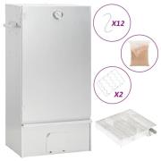 vidaXL Rökskåp med kallröksgenerator galvaniserat stål