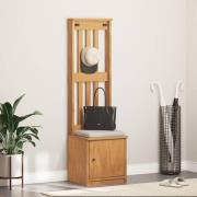 vidaXL Hallgran "SANDNES" 45x40x159,5 cm massiv trä furu