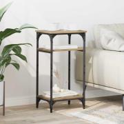 vidaXL Sidobord med hylla artisan ek 40 x 30 x 75 cm Konstruerat trä