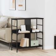 vidaXL Hyllsystem Svart ek 78.5 x 33 x 82 cm Konstruerat trä