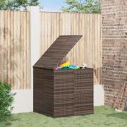 vidaXL Dynbox PE-rotting 100x97,5x104 cm brun