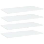 vidaXL Hyllplan 4 st vit 60x30x1,5 cm konstruerat trä