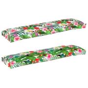 vidaXL Pallkuddset 2 pcs Tropisk djungel 150 x 40 x 8 cm Oxford tyg