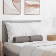 vidaXL Bolsterkuddar 2 pcs Taupe Ø 15 x 40 cm tyg