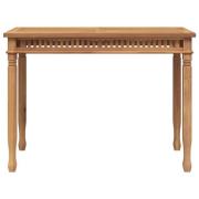 vidaXL Trädgårdsbord 110x65x80 cm massiv teak