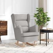 vidaXL Gungstol molngrå 74x90x102 cm tyg