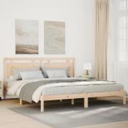 vidaXL Sängram utan madrass extra lång 200x210 cm massivt trä