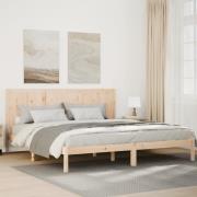vidaXL Sängram utan madrass extra lång 200x210 cm massivt trä