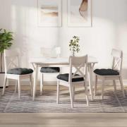 vidaXL Sittkuddar 4 pcs Mörkgrå 40 x 40 cm Kordread tyg