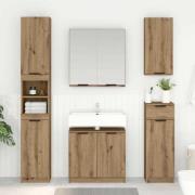 vidaXL Badrumsskåp Artisan Ek 64,5 x 33,5 x 59 cm Konstruerat trä