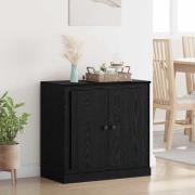 vidaXL Sideboard Svart Ek 70 x 35,5 x 67,5 cm Konstruerat trä