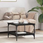 vidaXL Kaffeebord Svart Ek 55 x 55 x 40 cm Konstruerat trä