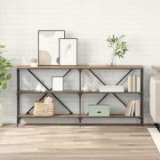 vidaXL Konsolbord med hylla med lagring Artisan Ek 160 x 30 x 75 cm