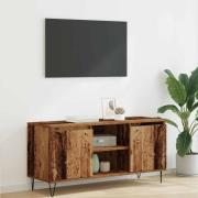 vidaXL TV-skåp Gammalt trä 104 x 35 x 50 cm Konstruerat trä