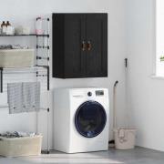 vidaXL Väggskåp Svart Ek 69,5 x 34 x 90 cm Konstruerat trä