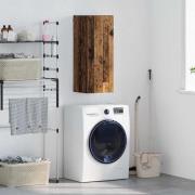 vidaXL Väggskåp Gammalt trä 34,5 x 34 x 90 cm Konstruerat trä