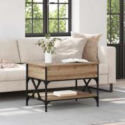 vidaXL Kaffeebord Artisan Ek 70x50x50cm Konstruerat trä