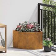 vidaXL Hörnställning Rostig 45 x 45 x 35 cm cortenstål