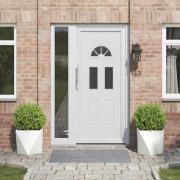 vidaXL Planteringskärl 2 pcs Vit 40 x 40 x 40 cm Stål