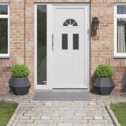 vidaXL Planteringskärl 2 pcs Antracit 50 x 50 x 40 cm Stål