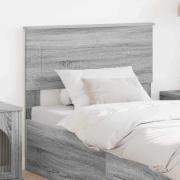 vidaXL Huvudgavel med huvudgavel Grå Sonoma 75 cm Konstruerat trä