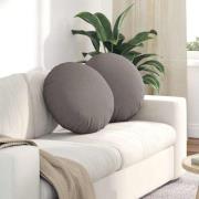 vidaXL Sittkuddar 2 pcs Taupe Ø50 x 19 cm tyg