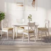 vidaXL Sittkuddar 4 pcs Kräm 45 x 45 x 12 cm tyg