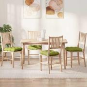 vidaXL Sittkuddar 4 pcs Ljusgrön 45 x 45 x 12 cm tyg